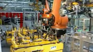 Handling of front and rear axles and car doors with a KUKA robot - Обзор Kuka