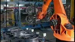 Handling of car wheels with a KUKA robot - Робототехника