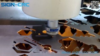 Волоконный лазер 200вт резать сталь 2мм SIGN 1530