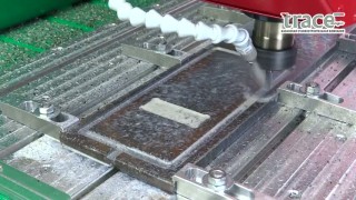 Обработка стали 2 мм за проход на станке для фрезеровки металла ТМ26 1209 Компании “Trace-Magic“