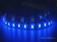 Обзор - LS607 синяя светодиодная лента 30 LED на метр