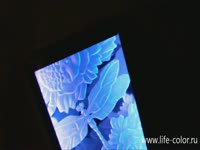 3D engraved glass, backlit