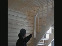 Изготовление Деревянной лестницы видео.