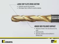 Kennametal's HP Beyond™ Drills for Stainless Steel