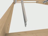 Hettich Rastomat, the universal telescopic bed fitting for head and foot sections