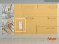 With ORGA-LINE from Blum, bottles and cutting boards receive optimal storage