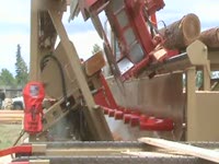 Twin-Cut portable sawmill continuous sawing