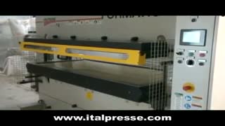 3 ITALPRESSE Formatic fluid membrane press for 3D lamination with veneers