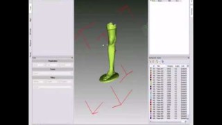 Artec 3D сканера - сканирование ноги и пост-обработка