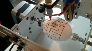 ЧПУ-3D Рисунок на яйце -- CNC-3D Drawing on the egg