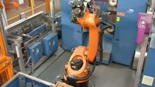 Grinding of chainsaw tracks with a KUKA robot - Робототехника