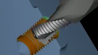 Сверление и нарезание резьбы 3D модель