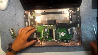 Как разобрать ноутбук MSI X410 (MSI X410 disassembly)