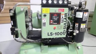 2004 SULLAIR LS 100 40HP ROTARY SCREW COMPRESSOR TANK & DRYER SOLD