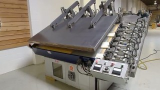 ROSENQUIST SLANT BED HIGH FREQUENCY EDGE GLUER 50"X84" CAPACITY SOLD
