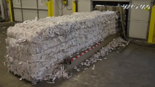 WEIMA Shredder WLK 10 zerkleinert Papier   paper shredding
