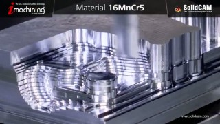 Обработка детали с использованием уникального CAM модуля SolidCAM iMachining